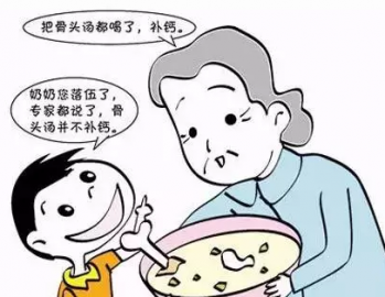 骨头汤补钙的误区